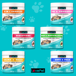 KIT 6 INTEGRATORI CANE ASSORTITI LOVEPET